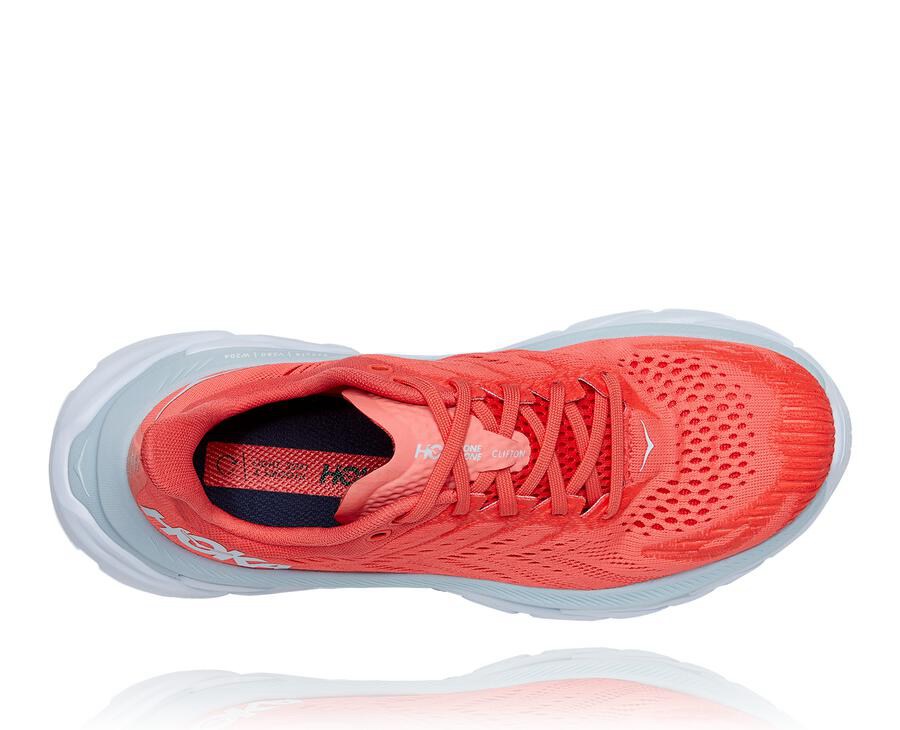 Hoka One One Tenisky Damske Červené/Biele - Clifton Edge - 75483-NODV